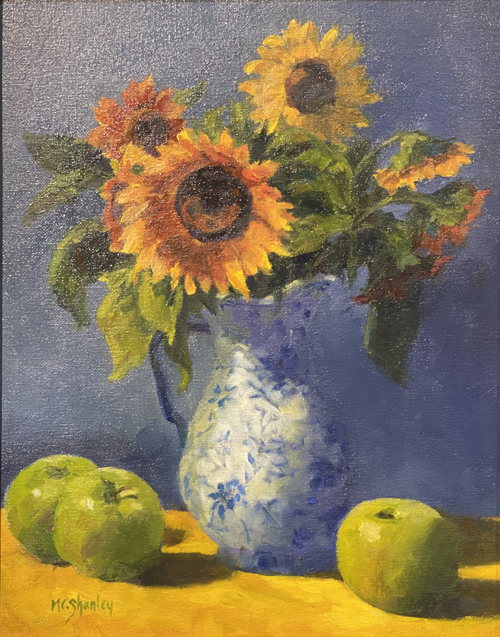 Sunflowers with Apple